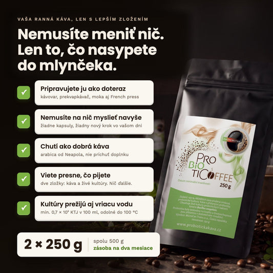 Probiotická káva 2× 250 g